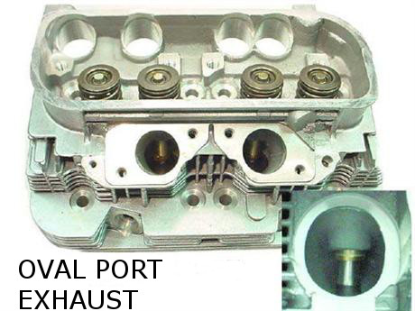 Cylinder Head, Oval Port, 1975-78 1/2 Type 4 VW Engine 039-101-061D